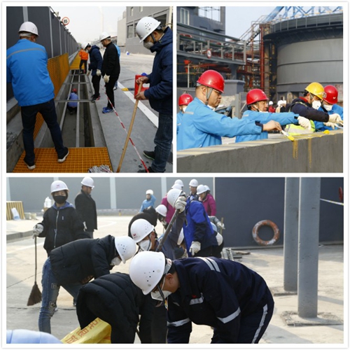 熱火朝天！集團(tuán)總部140余人到股份公司氯堿分廠開展勞動(dòng)(圖2)