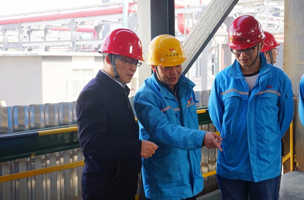 王大真調研指導分子公司主題教育和安全生產(chǎn)工作